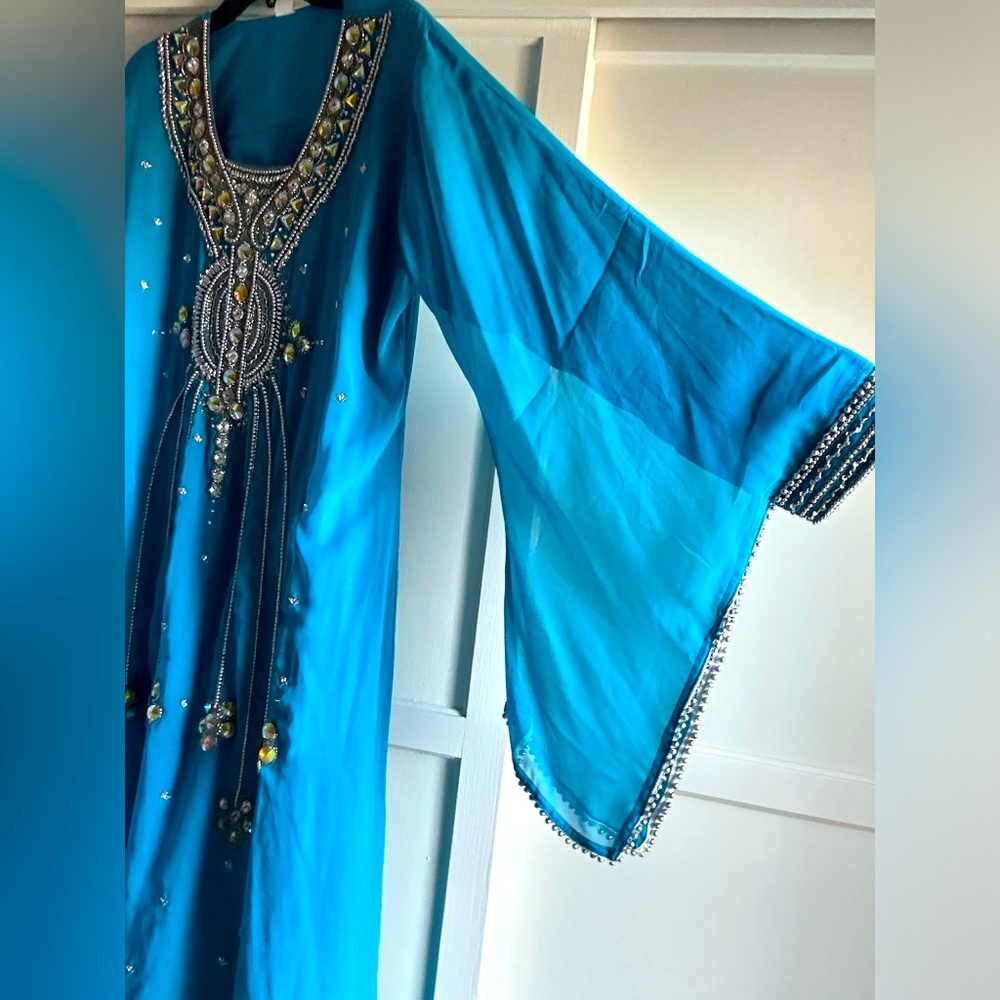 Sea blue Kaftan - NEW
